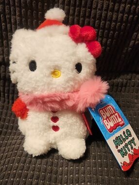NWT Hello Kitty X Bumbumz 4.5" Christmas Snowman Plush Toy 🇺🇸